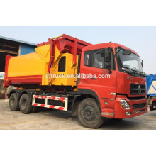 6X4 drive Dongfeng Hanging barrel garbage truck / sealed garbage truck /compressor garbage truck / compact garbage truck